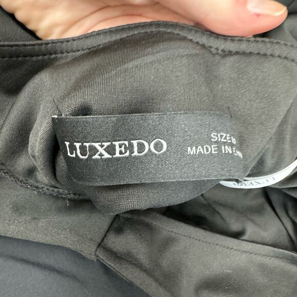 Luxedo Dress Women's Size M Black One Shoulder Maxi Dress Formal New - Picture 4 of 4